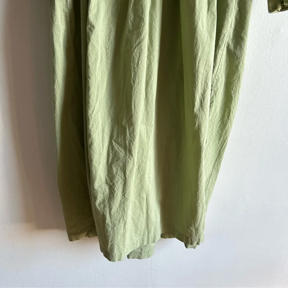 April Cornell Sz XS Green Dainty Long Sleeves Cotton Cottagecore Max Dress - Picture 5 of 13